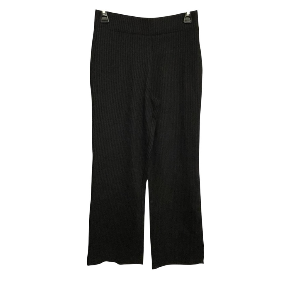 Magaschoni Black pinstriped Wide Leg Pants - Picture 1 of 4